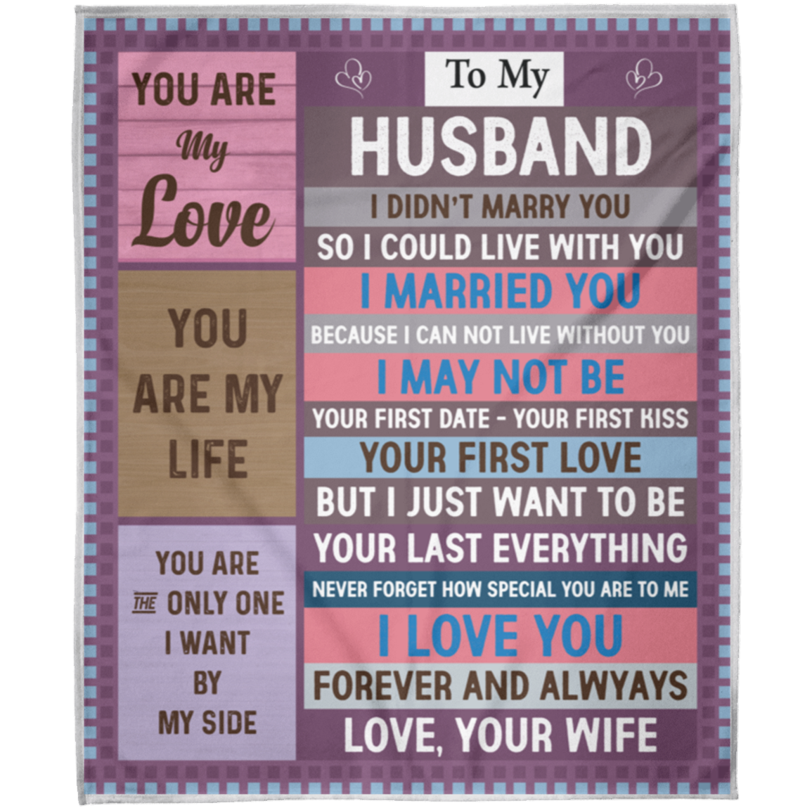To My Husband | Fleece Blanket