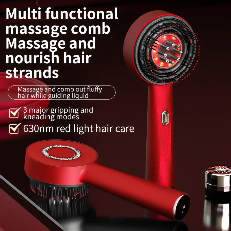 Vibrant Hair Red Light Therapy Massage Brush