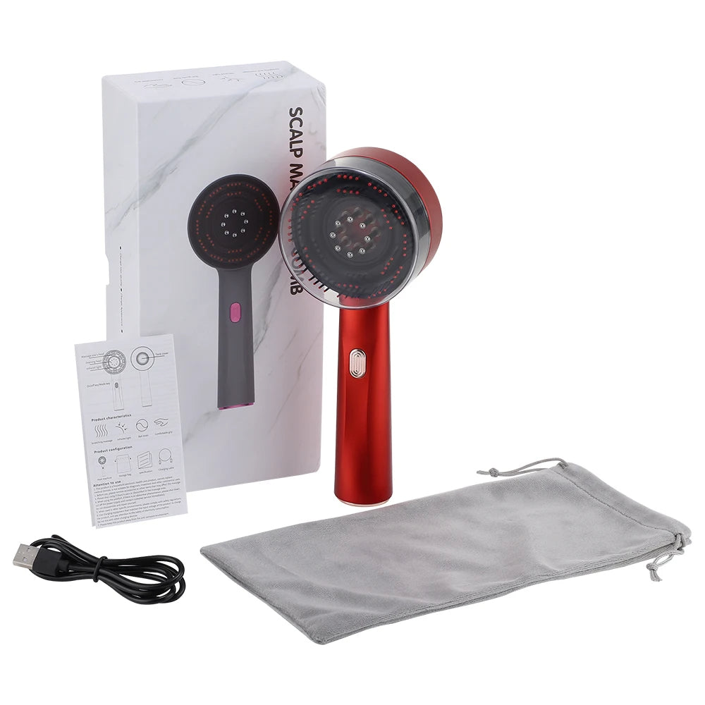 Vibrant Hair Red Light Therapy Massage Brush