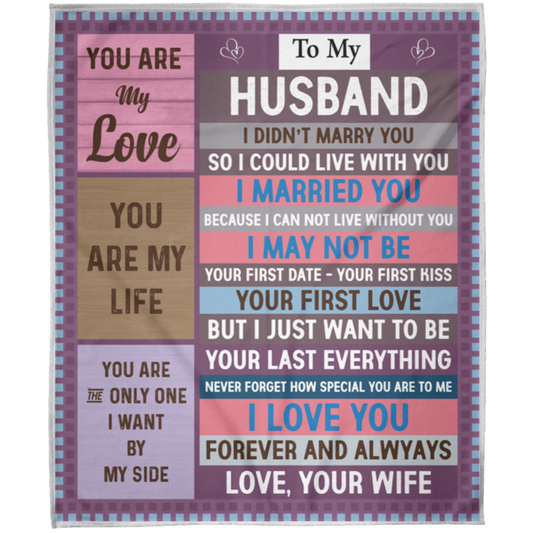 To My Husband | Fleece Blanket