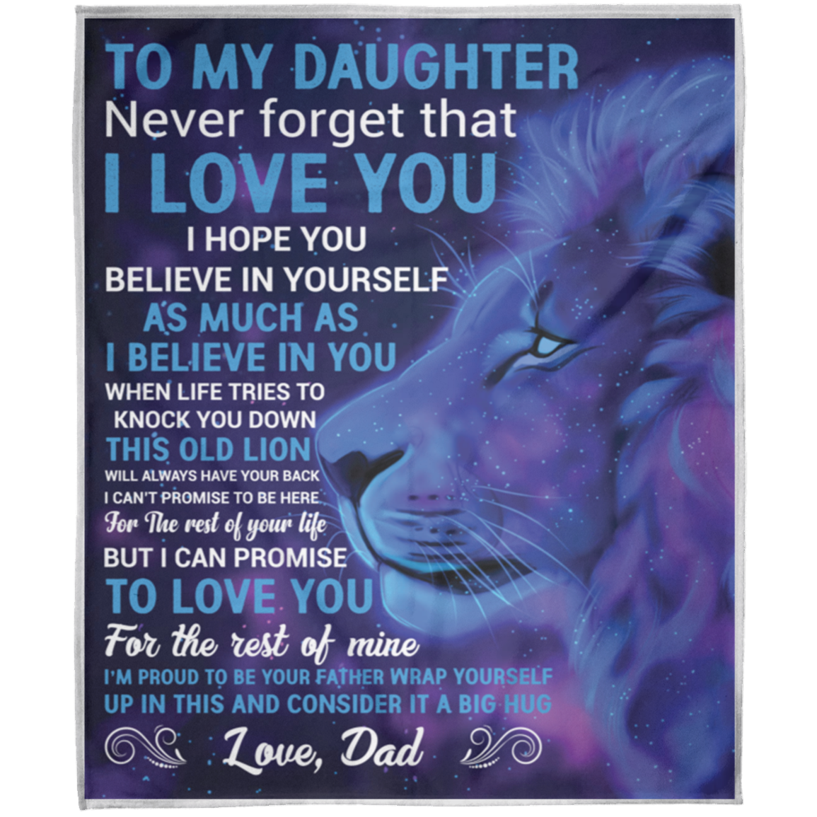 To My Daughter | Fleece Blanket