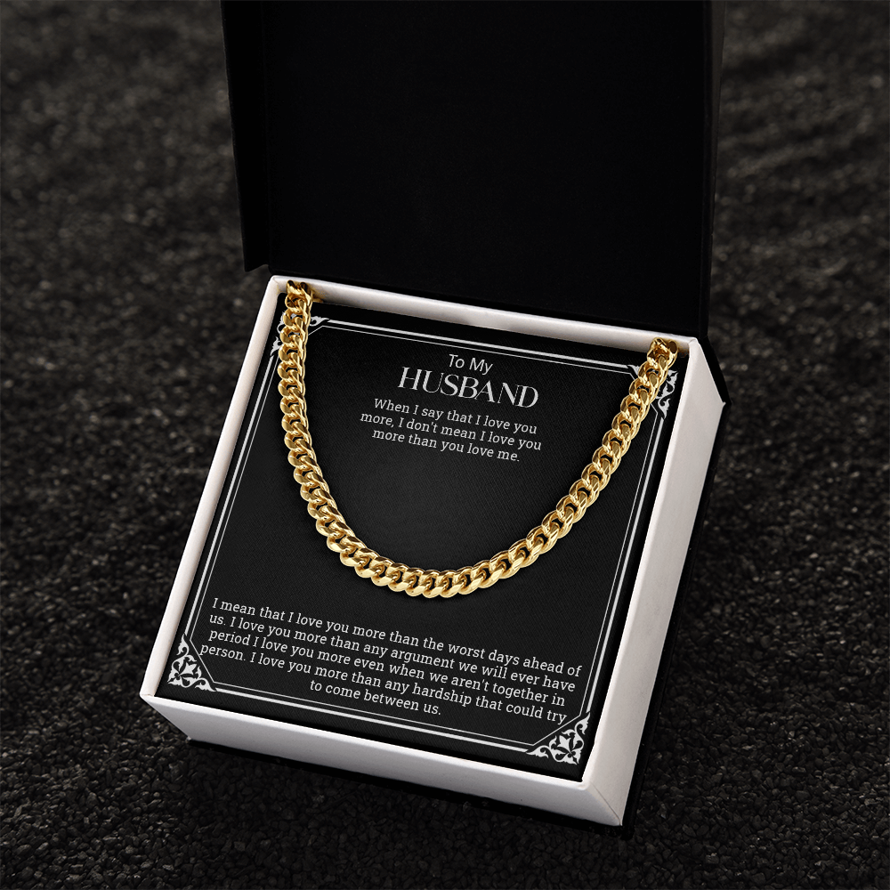 To My Husband | Cuban Link Chain