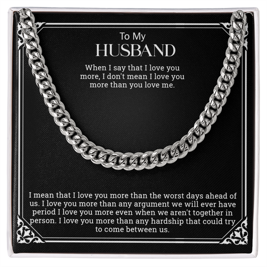 To My Husband | Cuban Link Chain