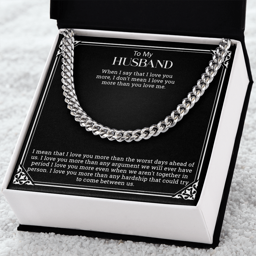 To My Husband | Cuban Link Chain