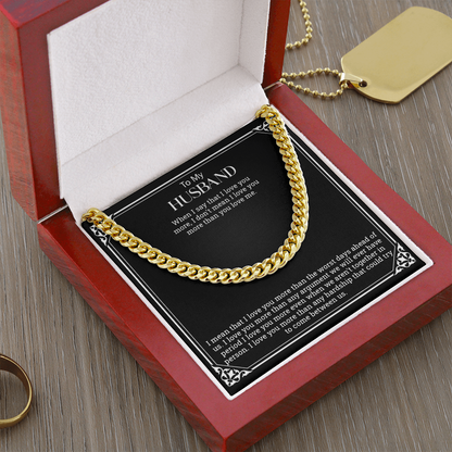 To My Husband | Cuban Link Chain