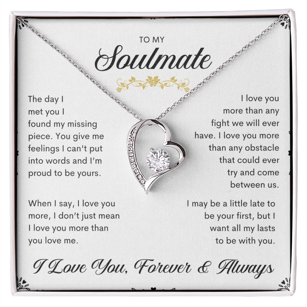 To My Soulmate | Forever Love Necklace