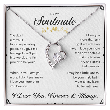 To My Soulmate | Forever Love Necklace