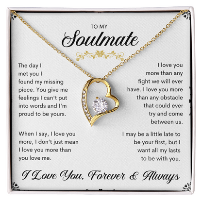 To My Soulmate | Forever Love Necklace