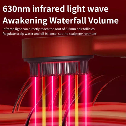 Vibrant Hair Red Light Therapy Massage Brush