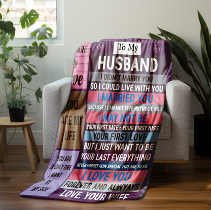 To My Husband | Fleece Blanket