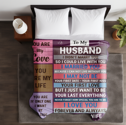 To My Husband | Fleece Blanket